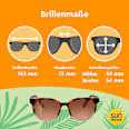 Sonnenbrille Erwachsene schwarz-braun-rosa Gestell, braun getönte Gläser SUNDANCE