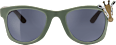 Sonnenbrille Kids olivgrünes Gestell mit Giraffe, braune Bügel SUNDANCE