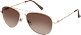 Sonnenbrille mit goldenem Metallrahmen  SUNDANCE