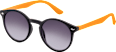 Sonnenbrille Kinder schwarz mit orangen Bügeln SUNDANCE