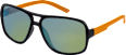 Sonnenbrille Junior schwarz mit orangen Bügeln SUNDANCE