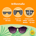Sonnenbrille Erwachsene lila & schwarz gemustertes Gestell SUNDANCE