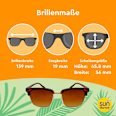 Sonnenbrille Erwachsene braun gemustertes Gestell & goldener Rahmen, Havana Optik SUNDANCE