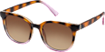 Sonnenbrille Erwachsene schwarz-braun-rosa Gestell, braun getönte Gläser SUNDANCE