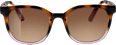 Sonnenbrille Erwachsene schwarz-braun-rosa Gestell, braun getönte Gläser SUNDANCE