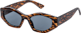Sonnenbrille Erwachsene braunes Exotendesign, eckiges Gestell SUNDANCE
