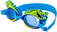 Детски очила за плуване, синьо-зелени с крокодил sundance