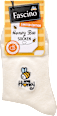 Socken mit Bienen-Stickerei weiß Gr. 35-38 Fascino