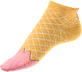Sneakersocken mit Eis-Motiv beige Gr. 39-42 Fascino