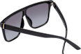 Sonnenbrille schwarz glänzend mit goldenen Details SUNDANCE