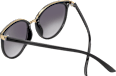 Sonnenbrille Damen schwarz mit goldenen Metalldetails SUNDANCE