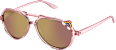 Sonnenbrille Junior rosa transparent mit Glitzer SUNDANCE
