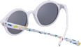 Sonnenbrille Kinder weiß mit bunten Konfetti SUNDANCE