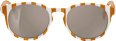 Sonnenbrille Junior orange mit weißen Streifen SUNDANCE