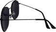 Sonnenbrille mit Metallrahmen schwarz SUNDANCE