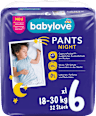 Noćne pelene gaćice, veličina 6 xl (18-30kg) babylove