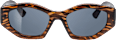 Sonnenbrille Erwachsene braunes Exotendesign, eckiges Gestell SUNDANCE