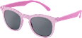 Sonnenbrille Kids rosa Gestell mit weißen Punkten & runde Gläser SUNDANCE