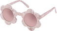 Sonnenbrille Kids rosa Blumenform & rosa getönte Gläser SUNDANCE