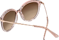 Sonnenbrille Damen hellrosé transparent mit Streifen SUNDANCE