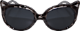 Sonnenbrille Junior silber mit Katzenohren SUNDANCE