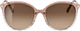 Sonnenbrille Damen hellrosé transparent mit Streifen SUNDANCE