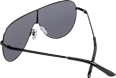 Sonnenbrille schwarz mit Metallrahmen SUNDANCE
