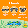 Schwimmbrille Kids blau grün mit Krokodil SUNDANCE