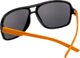 Sonnenbrille Junior schwarz mit orangen Bügeln SUNDANCE