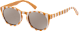Sonnenbrille Junior orange mit weißen Streifen SUNDANCE