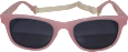 Sunčane naočale za djecu, roze sa zaštitnom trakom SUNDANCE