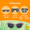 Sonnenbrille Kids weißes Gestell, bunte Schmetterlinge SUNDANCE