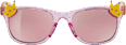 Sonnenbrille Kids rosa, durchsichtiges rosa Gestell mit Krönchen SUNDANCE