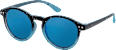 Sonnenbrille Kids schwarz graues Gestell, blau getönte Gläser SUNDANCE