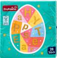 Serviete z motivom velikonočnega jajca in napisom Happy Easter, 33 x 33 cm Profissimo