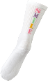 Crew Socken "Smile" weiß Gr. 39-42 Fascino