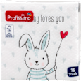 Коктейлни салфетки Some bunny loves you, (25x25 cm) Profissimo