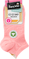 Sneakersocken mit Fersenmotiv Eis rosa Gr. 39-42 Fascino
