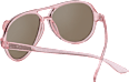 Detské slnečné okuliare - ružové s detailom dúhy SUNDANCE