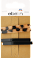 Sponky do vlasov akrylové čierno-zlaté ebelin