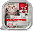 Nassfutter Katze Kitten reich an Rind in Sauce, Junior Dein Bestes