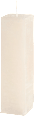 Stumpenkerze quadratisch rustik 150/40 elfenbein/bordeaux Profissimo