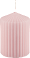 svíčka plisovaná růžová Profissimo