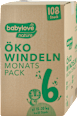 nature pelene XL vel. 6 (15 – 20 kg) – mjesečno pakiranje babylove nature