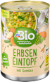 Eintopf, Erbsen mit Gemüse dmBio