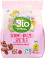 Bio koščki prestic s čokoladnim oblivom in liofiliziranimi malinami dmBio