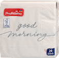 Troslojne salvete sa natpisom good morning, 25x25cm Profissimo