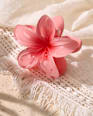 Haarklammer Blume, pink ebelin