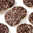 Mini gallette ricoperte di cioccolato fondente e cocco bio dmBio