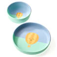 Detský riad zo silikónu, 2-dielna súprava babylove